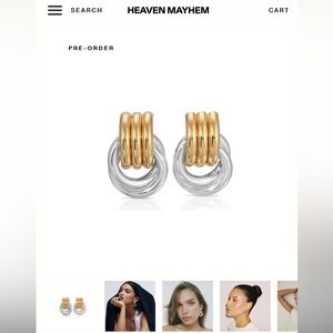 Heaven Mayhem double knot earrings